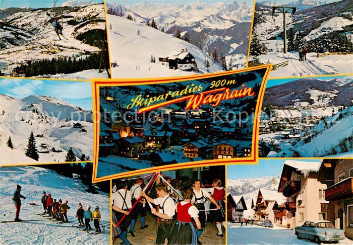 Wagrain  Salzburg AT Sessellift Skipisten Schlepplift Skischule Panorama Tanz Or
