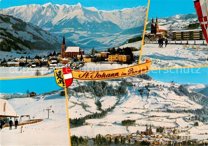 St Johann Pongau mit Tennengebirge Sessellift zum Hahnbaum Skipiste