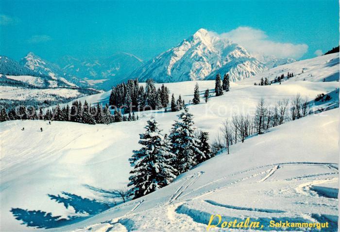 Postalm 1200m Strobl Wolfgangsee AT Panorama mit Rinnkogel