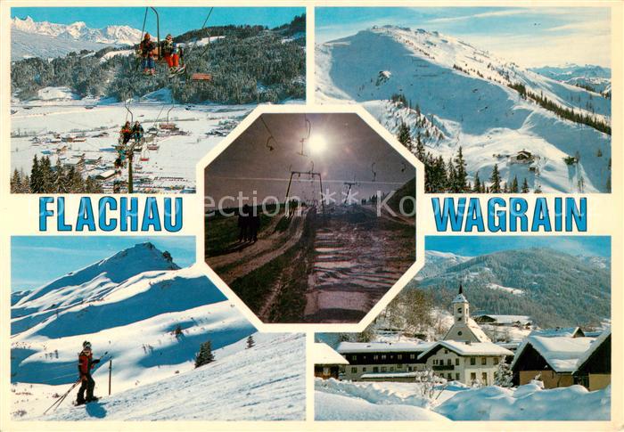 Flachau mit Wagrain Sessellift Panorama Kirche