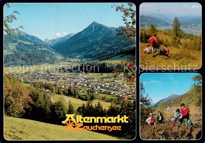 Altenmarkt Zauchensee AT Panorama Wanderer