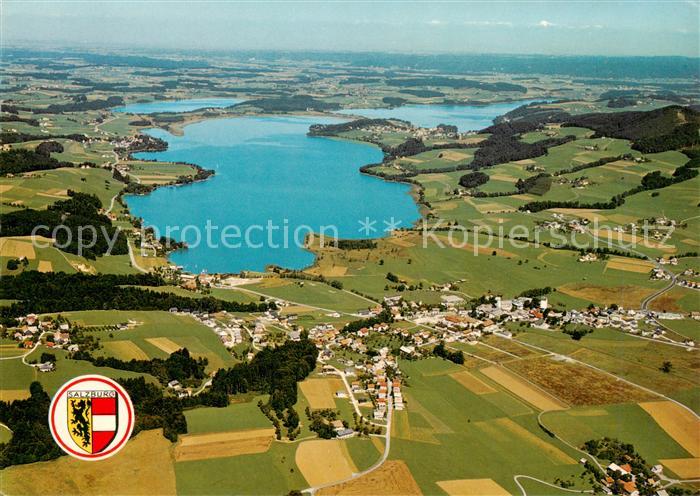Obertrum See AT mit Obertrumersee Mattsee und Grabensee