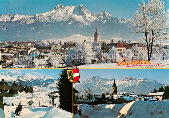 Saalfelden Steinernes Meer AT Panorama Sessellift Skiparadies am Biberg
