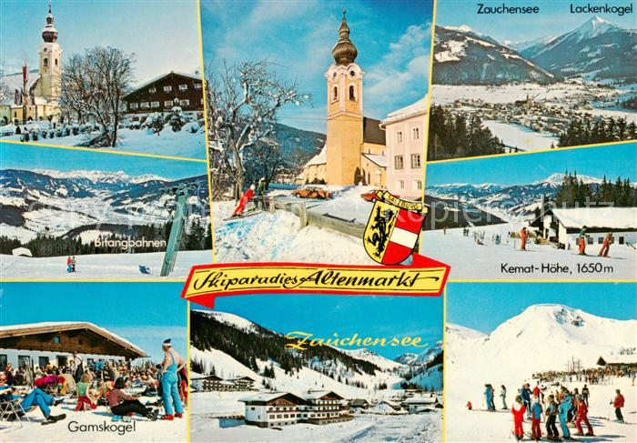Altenmarkt Zauchensee AT Bifangbahnen Pfarrkirche Zauchensee Gamskogel Kemat Hoe