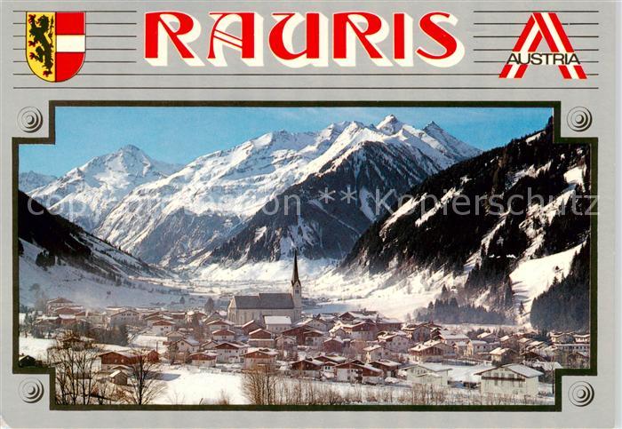 Rauris-Woerth AT mit Kirche und Sonnblick