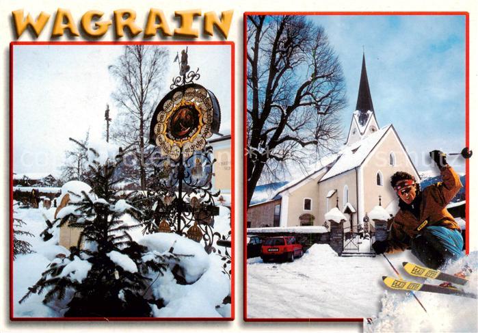 Wagrain  Salzburg AT Winteridyll mit Kirche