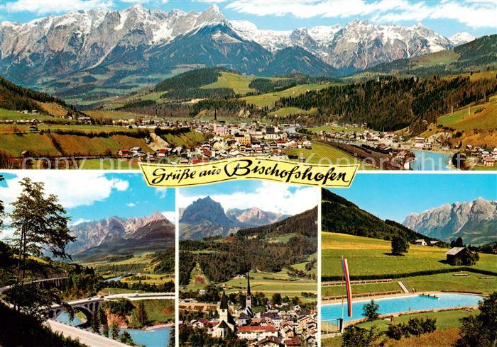 Bischofshofen am Zimmerberg AT Panorama Ortspartien Schwimmbad