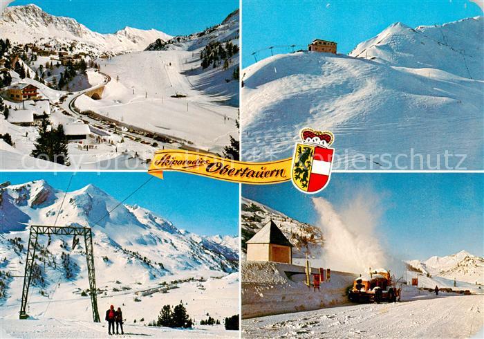Obertauern AT Kirchbuehel Skiwiese Gruenwaldkopf und Seekareck Plattenkarlift mi