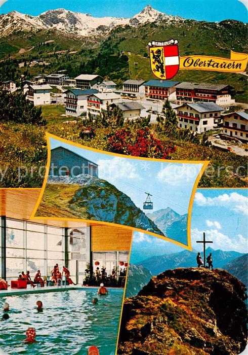 Obertauern AT Panorama Hallenbad Seilbahn Bergstation Zehnerkar Gipfelkreuz Seek
