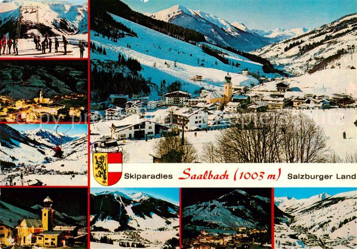 Saalbach -Hinterglemm AT mit Zwoelferkogel Schattberg Limberglift Saalbach im Mo