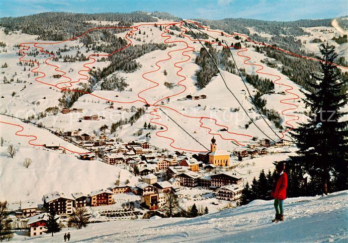 Saalbach -Hinterglemm AT Panorama mit Kohlmaiskopf