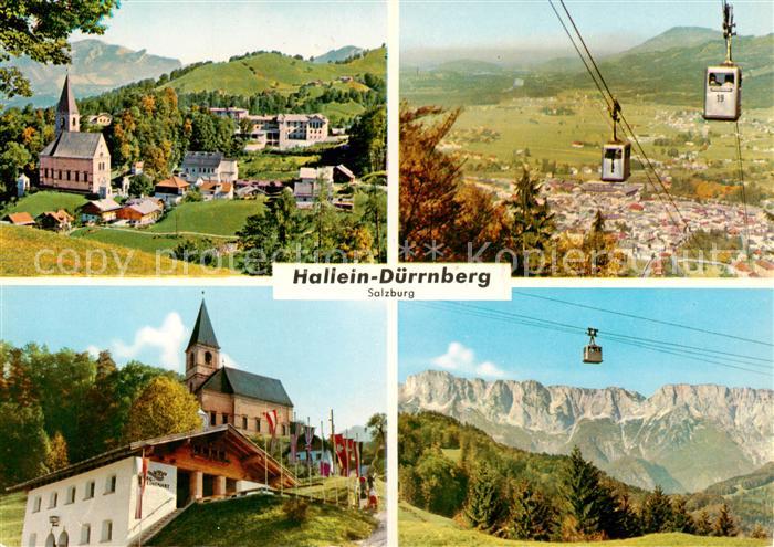 Hallein AT Duerrnberg Kirche Seilbahn