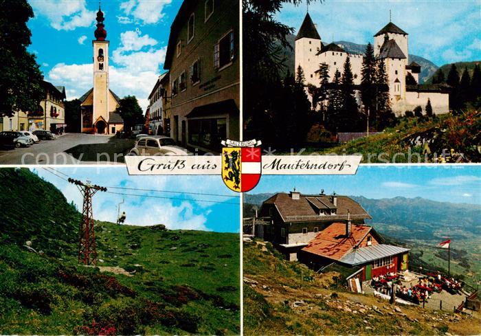 Mauterndorf AT Hauptplatz Schloss Mauterndorf Speiereckhuette am Grosseck