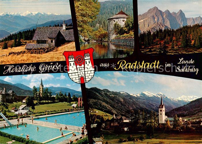 Radstadt AT Radstaedter Huette Stadtturm Dachsteingruppe Bad am Sonnenhang Radst