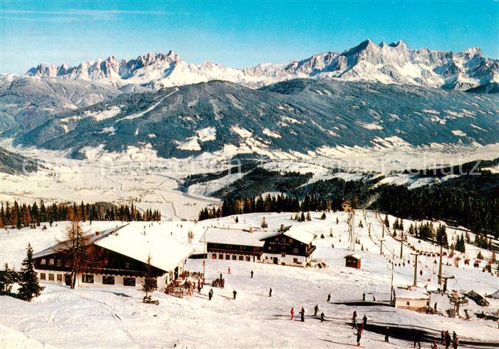 Flachau Griessenkar mit Bischofsmuetze und Dachstein