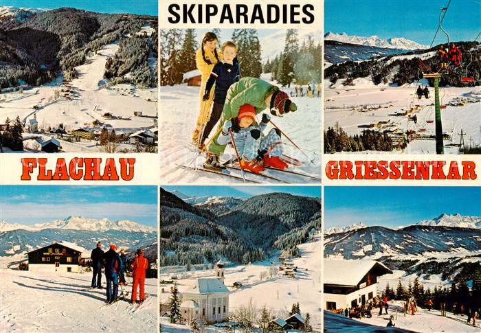 Flachau Skigebiet Griessenkar Panorama Berggaststaette Sessellift