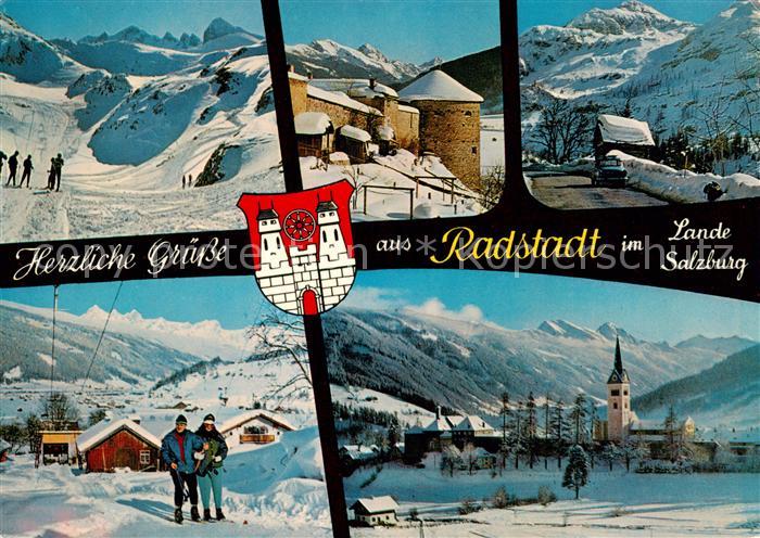 Radstadt AT Tauernpass Zehnerkar Stadtturm Auffahrt zum Tauernpas Koenigslehen S