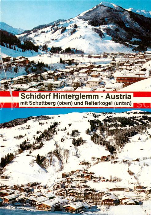Hinterglemm Saalbach Panorama mit Schattberg und Reiterkogel
