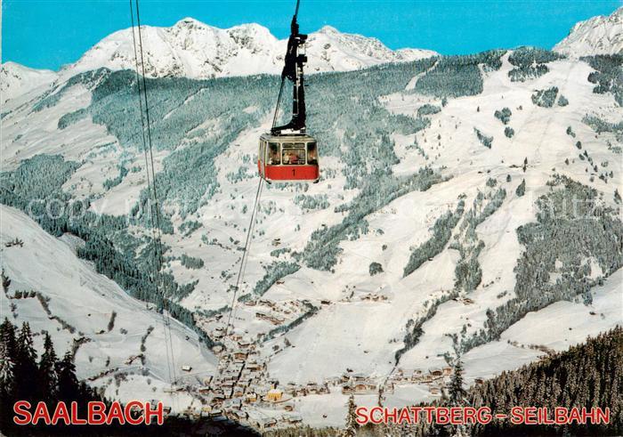 Saalbach -Hinterglemm AT Skigebiet Kohlmaiskopf mit Schattbergbahn