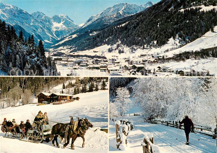 Kleinarl AT Panorama Pferdeschlittenfahrt Langlaufloipe