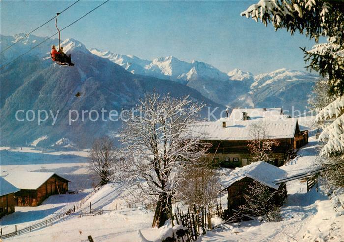 Neukirchen Grossvenediger AT Blick von der Wildkogelbahn ins Krimmlertal