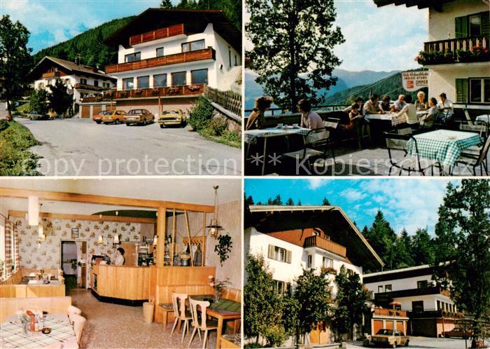 Brandenberg  Zillertal Tirol AT Cafe Rofanblick Terrasse Gaststube
