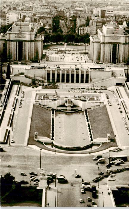 Paris 75 Vue du Palais de Chaillot vue aérienne