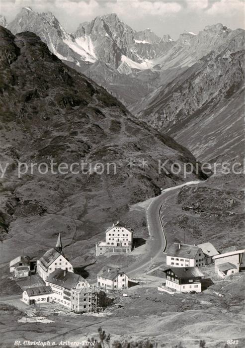 St Christoph Arlberg Tirol AT Panorama Wintersportplatz Alpen