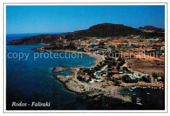 Faliraki Rhodos Greece Kuestenpanorama Hafen