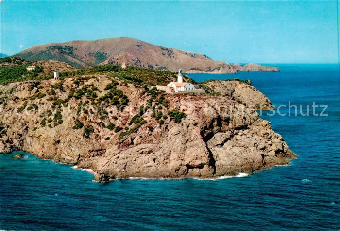 Cala Ratjada Mallorca Ansicht vom Meer aus Kuestenpanorama