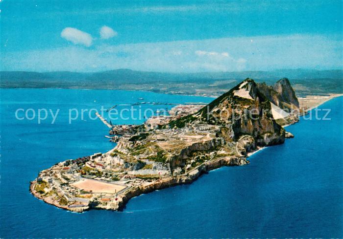 Gibraltar Gibilterra South East aerial view