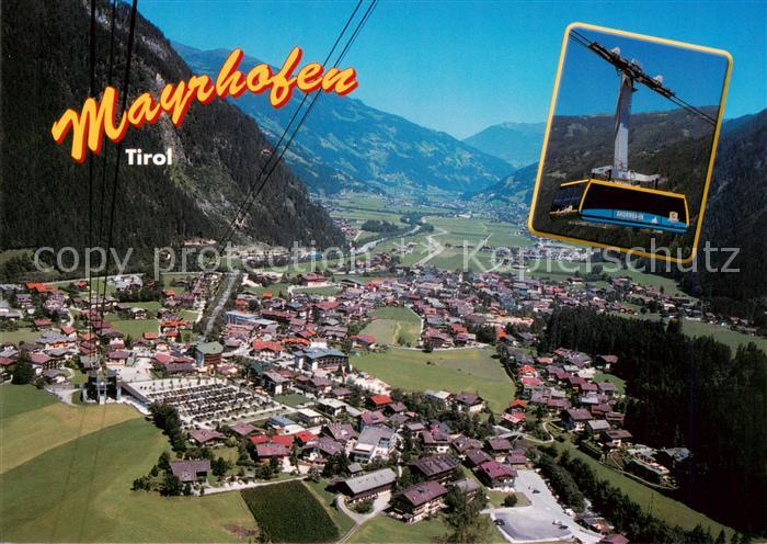 Mayrhofen Zillertal AT Panorama Bergbahn Ahornbahn