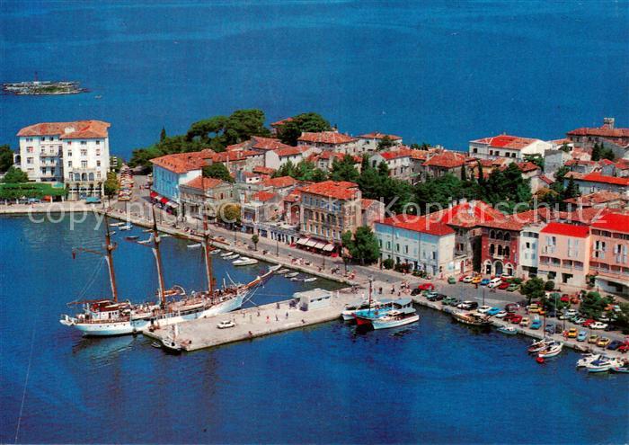 Porec Croatia Hafen Dreimaster Segelschiff