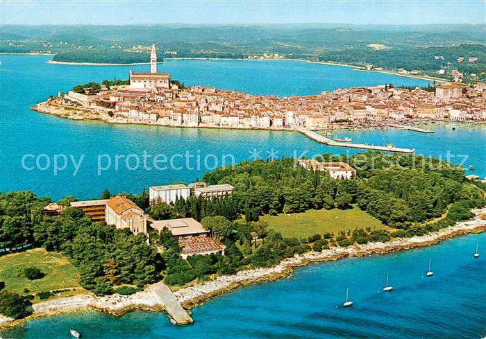 Rovinj Rovigno Istrien Croatia Kuestenpanorama