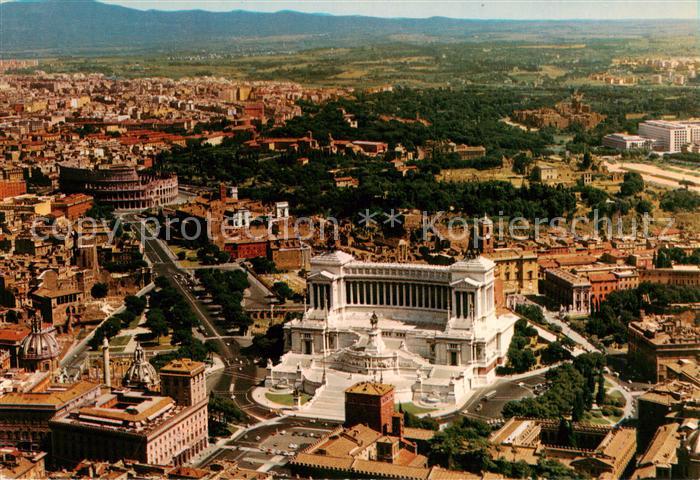 Roma  Rom IT Monumento a Vittorio Emanuele II Fliegeraufnahme