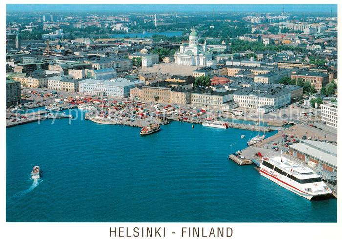 Helsinki Suomi South Harbour The Market Square Fliegeraufnahme