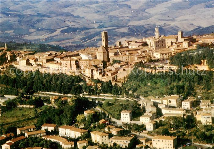 Volterra Toscana IT Citta Etrusca Fliegeraufnahme