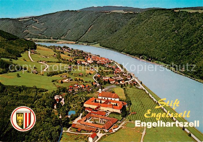 Engelhartszell Donau Oberoesterreich AT Stift Engelszell Fliegeraufnahme