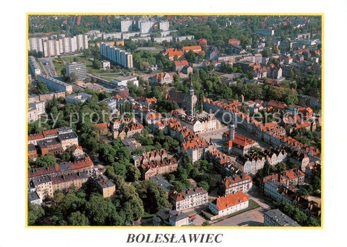 Boleslawiec Bunzlau Niederschlesien PL Widok miasta z lotu ptaka
