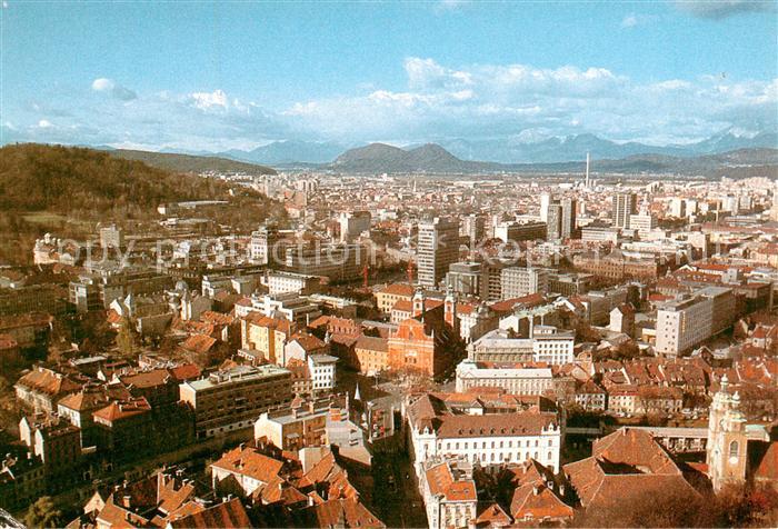 Ljubljana Laibach Slovenia Stadtzentrum vom Schlossberg