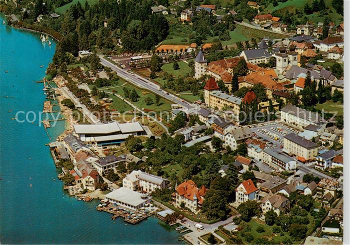 Millstatt Millstaettersee Kaernten AT Fliegeraufnahme