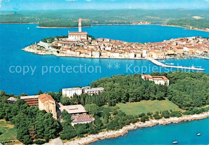 Rovinj Rovigno Istrien Croatia Fliegeraufnahme