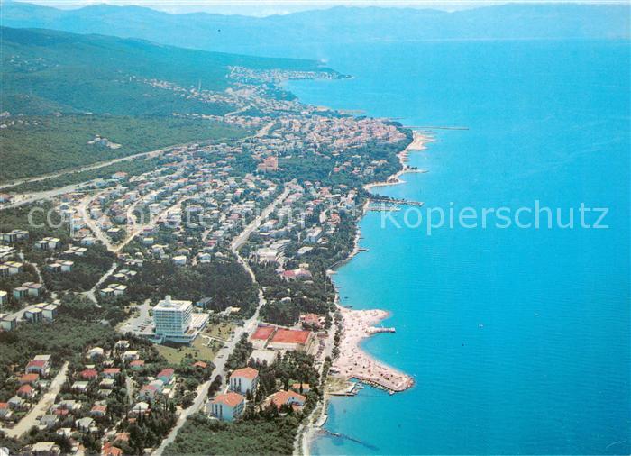 Crikvenica Croatia Vinodolska Rivijera Fliegeraufnahme