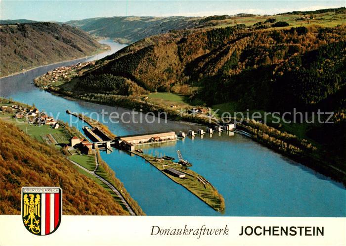 Jochenstein Niederbayern Donaukraftwerk Jochenstein Fliegeraufnahme