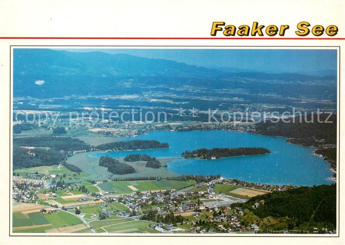 Faak am See Finkenstein Fliegeraufnahme