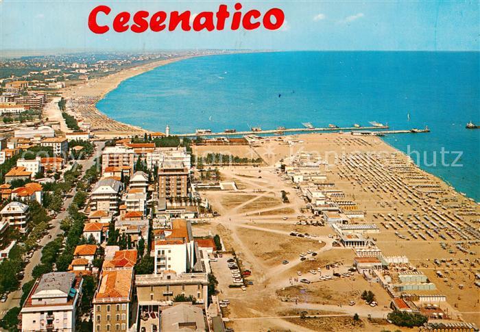 Cesenatico IT Panorama Kuestenort Strand