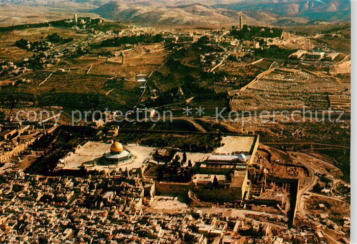 Jerusalem  Yerushalayim Israel Aerial view of the Old City