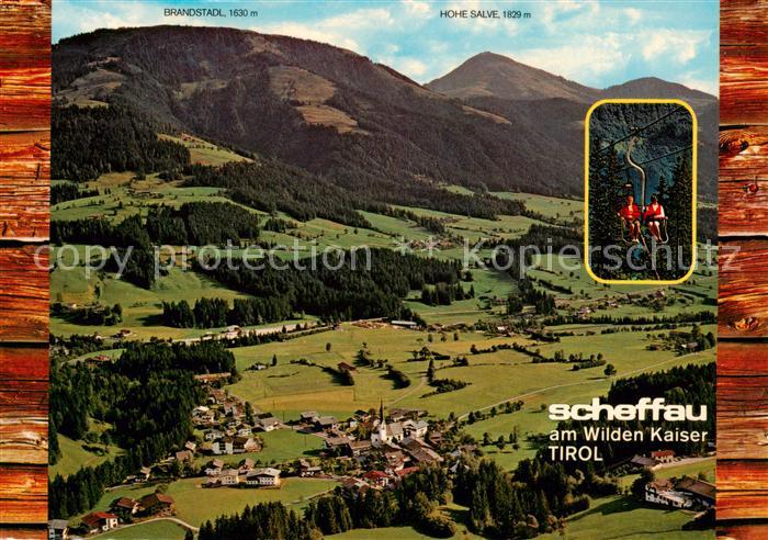 Scheffau Tirol Wilden Kaiser Tirol AT Panorama Erholungsort Wandergebiet mit Hoh
