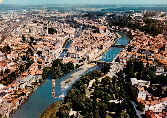 Epinal 88 Vosges Vue aérienne sur la ville et la Moselle