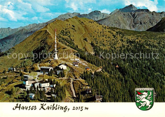Hauser Kaibling 2015m Steiermark AT mit Tauern Seilbahn Bergstation Berggasthof